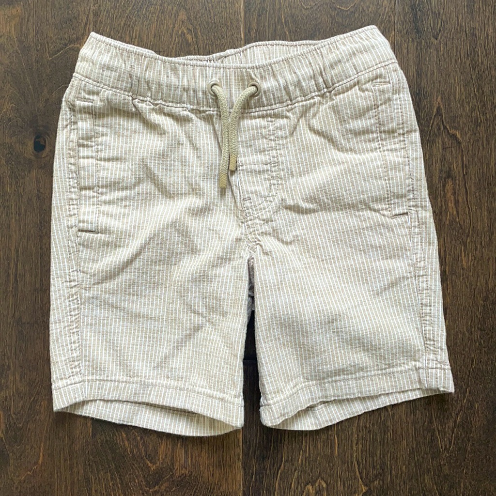 Striped Khaki Shorts